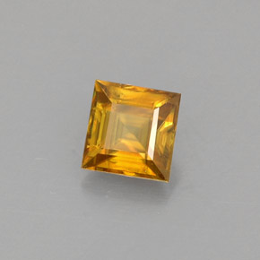 Sfene dorato naturale da 0,46 ct, quadrato, VS