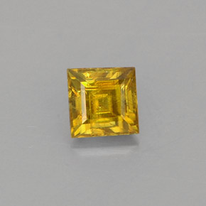 Sfene naturale oro da 0,44 ct, quadrato, VS