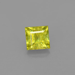Sfene naturale oro da 0,65 ct, quadrato, VS-SI