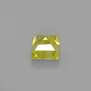 Sfene naturale oro da 0,65 ct, quadrato, VS-SI