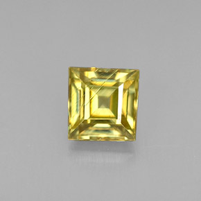Sfene naturale oro da 0,43 ct, quadrato, VS