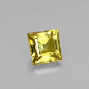 Sfene naturale oro da 0,43 ct, quadrato, VS
