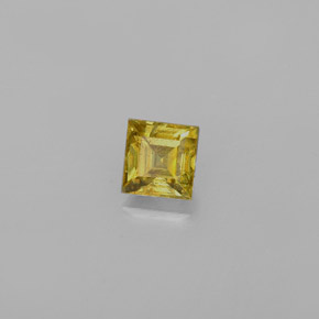 Sfene naturale oro da 0,39 ct, quadrato, VS-SI
