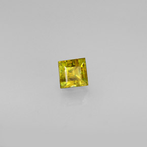 Sfene naturale oro da 0,46 ct, quadrato, VS