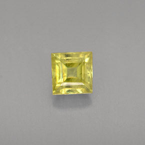 Sfene naturale giallo da 0,36 ct, quadrato, VS-SI
