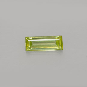 Sfene naturale verde da 0,41 ct, baguette, VVS-VS