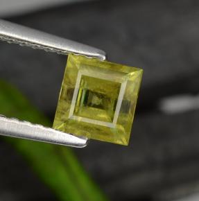 Sfene naturale giallo da 0,76 ct, quadrato, VS-SI