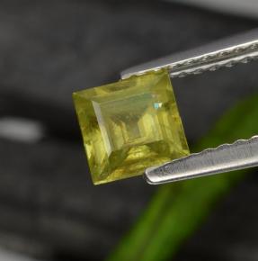 Sfene naturale giallo da 0,76 ct, quadrato, VS-SI