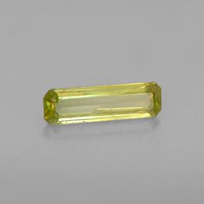 Sfene naturale verde da 0,97 ct, taglio smeraldo, VS-SI
