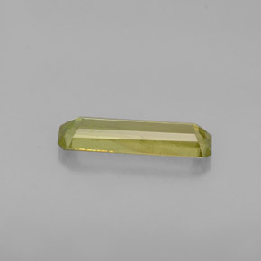 Sfene naturale verde da 0,97 ct, taglio smeraldo, VS-SI