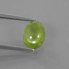 Sfene naturale verde da 2,93 ct, trasparente, trasparente/traslucido