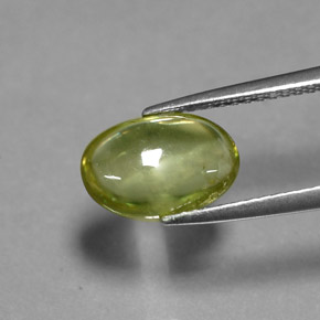Sfene Verde giallastro naturale da 2.07 ct, Trasparente, Trasparente/Traslucido