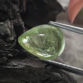Sfene Verde giallastro naturale da 2.24 ct, Forma a pera, Trasparente