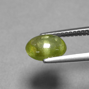 Sfene Verde giallastro naturale da 1.66 ct, Trasparente, Trasparente/Traslucido