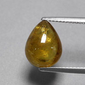 Sfene naturale giallo da 4,36 ct, trasparente, trasparente/traslucido