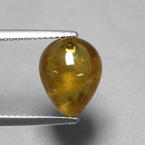 Sfene naturale giallo da 4,36 ct, trasparente, trasparente/traslucido