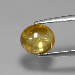 Sfene naturale giallo da 2,04 ct, trasparente, trasparente/traslucido