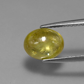 Sfene naturale giallo da 2,42 ct, trasparente, trasparente/traslucido