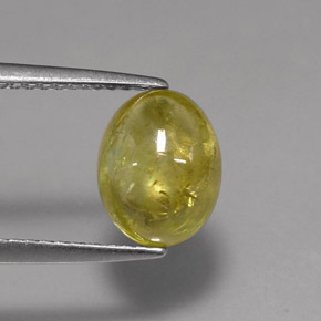 Sfene naturale giallo da 2,42 ct, trasparente, trasparente/traslucido