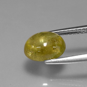 Sfene naturale giallo da 2,42 ct, trasparente, trasparente/traslucido