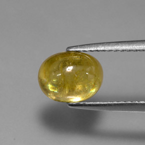 Sfene giallo dorato naturale da 2,58 ct, trasparente, trasparente/traslucido