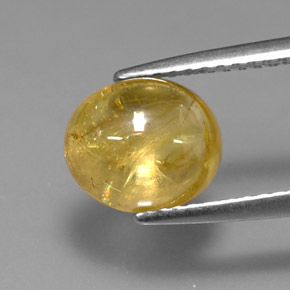 Sfene Giallo oro naturale da 2.82 ct, Trasparente, Trasparente/Traslucido