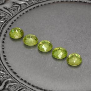 Sfene naturale verde da 1,53 ct, taglio rotondo, VS