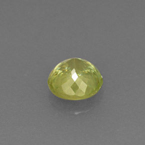 Sfene naturale verde da 0,44 ct, taglio rotondo, VVS-VS