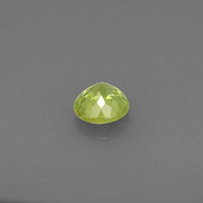 Sfene naturale verde da 0,44 ct, taglio rotondo, VS