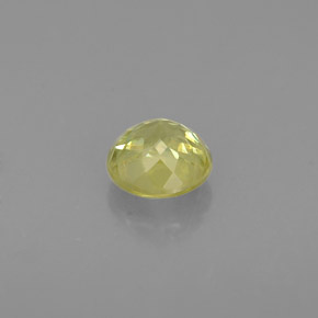 Sfene naturale verde da 0,48 ct, taglio rotondo, VS