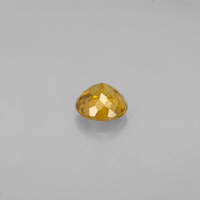 Sfene Dorato naturale da 0.55 ct, Taglio rotondo, VVS-VS