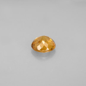 Sfene Arancio dorato naturale da 0.67 ct, Taglio rotondo, VVS-VS