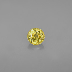 Sfene naturale oro da 0,47 ct, taglio rotondo, VVS-VS