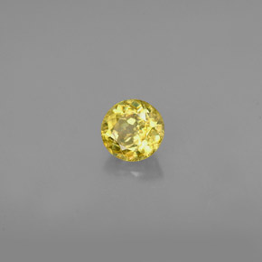 Sfene naturale oro da 0,47 ct, taglio rotondo, VVS-VS