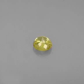 Sfene Oro verdastro naturale da 0.40 ct, Taglio rotondo, VVS-VS