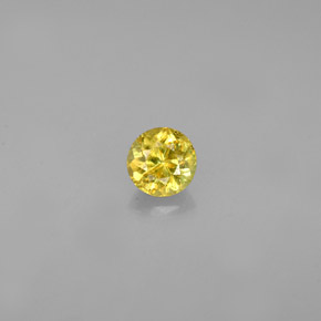 Sfene naturale giallo da 0,34 ct, taglio rotondo, VS