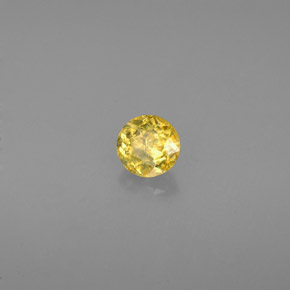 Sfene Oro verdastro naturale da 0.34 ct, Taglio rotondo, VS