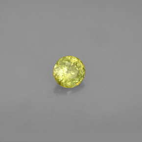 Sfene naturale verde da 0,36 ct, taglio rotondo, VS-SI