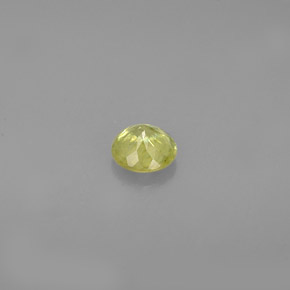 Sfene naturale verde da 0,36 ct, taglio rotondo, VS-SI