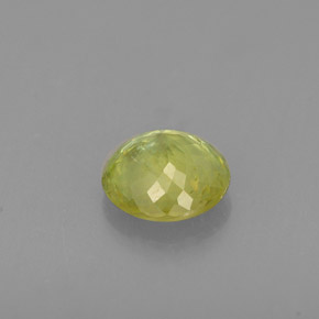 Sfene naturale verde da 0,51 ct, taglio rotondo, VS