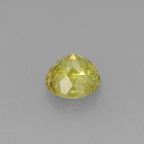 Sfene naturale giallo da 0,47 ct, taglio rotondo, VS