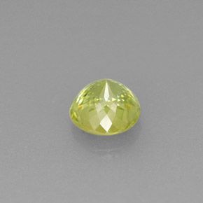 Sfene naturale verde da 0,59 ct, taglio rotondo, VS