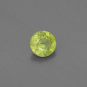 Sfene naturale giallo da 0,39 ct, taglio rotondo, VS-SI