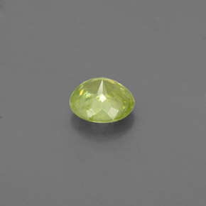 Sfene naturale giallo da 0,39 ct, taglio rotondo, VS-SI