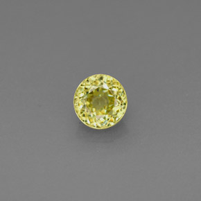 Sfene naturale verde da 0,46 ct, taglio rotondo, VS
