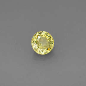 Sfene naturale verde da 0,46 ct, taglio rotondo, VS