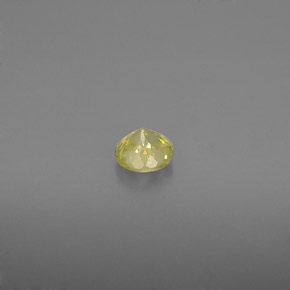 Sfene naturale giallo da 0,35 ct, taglio rotondo, VS