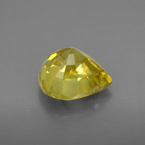 Sfene naturale giallo da 3,28 ct, taglio a pera, VS