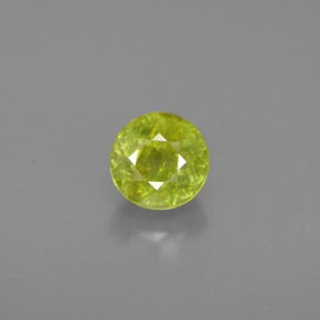 Sfene naturale verde da 1,08 ct, taglio rotondo, VS-SI