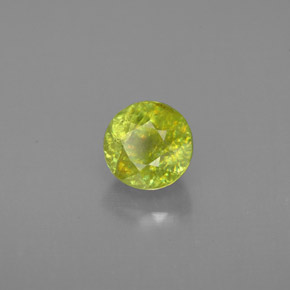 Sfene naturale verde da 1,08 ct, taglio rotondo, VS-SI